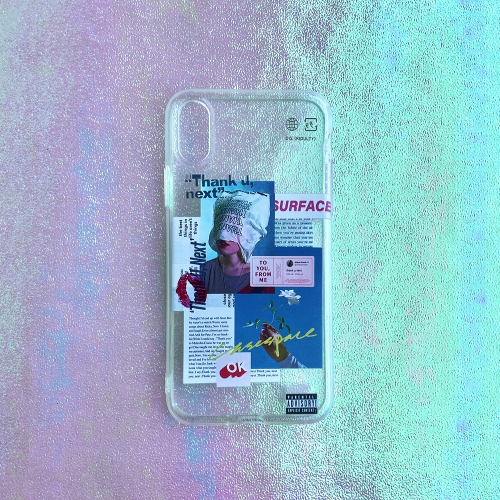 Aesthetic Collage Transparent iPhone Case